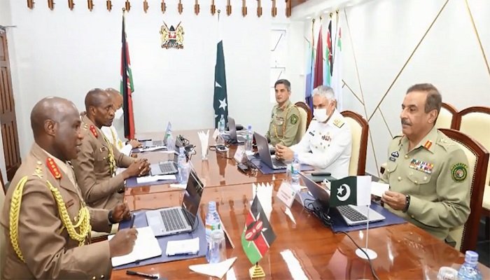 CJCSC Gen Raza holds defence cooperation talks with Kenya defence forces dignitaries